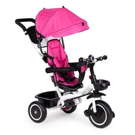 Northix  Triciclo con sedile girevole 360' ECOTOYS, rosa 
