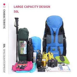 Only-bags.store 50L Leichter wasserfester Wanderrucksack, Outdoor Sport Tagesrucksack Reisetasche für Klettern  