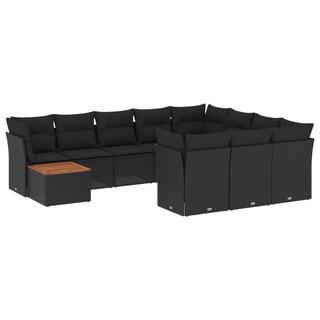 VidaXL set divano da giardino Polirattan  