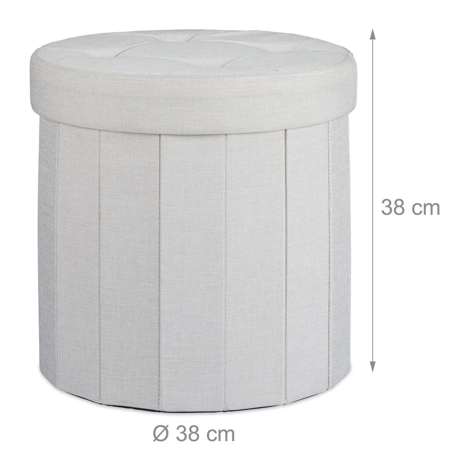 B2X Hocker mit Stauraum Größe M rund  