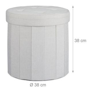 B2X Hocker mit Stauraum Größe M rund  