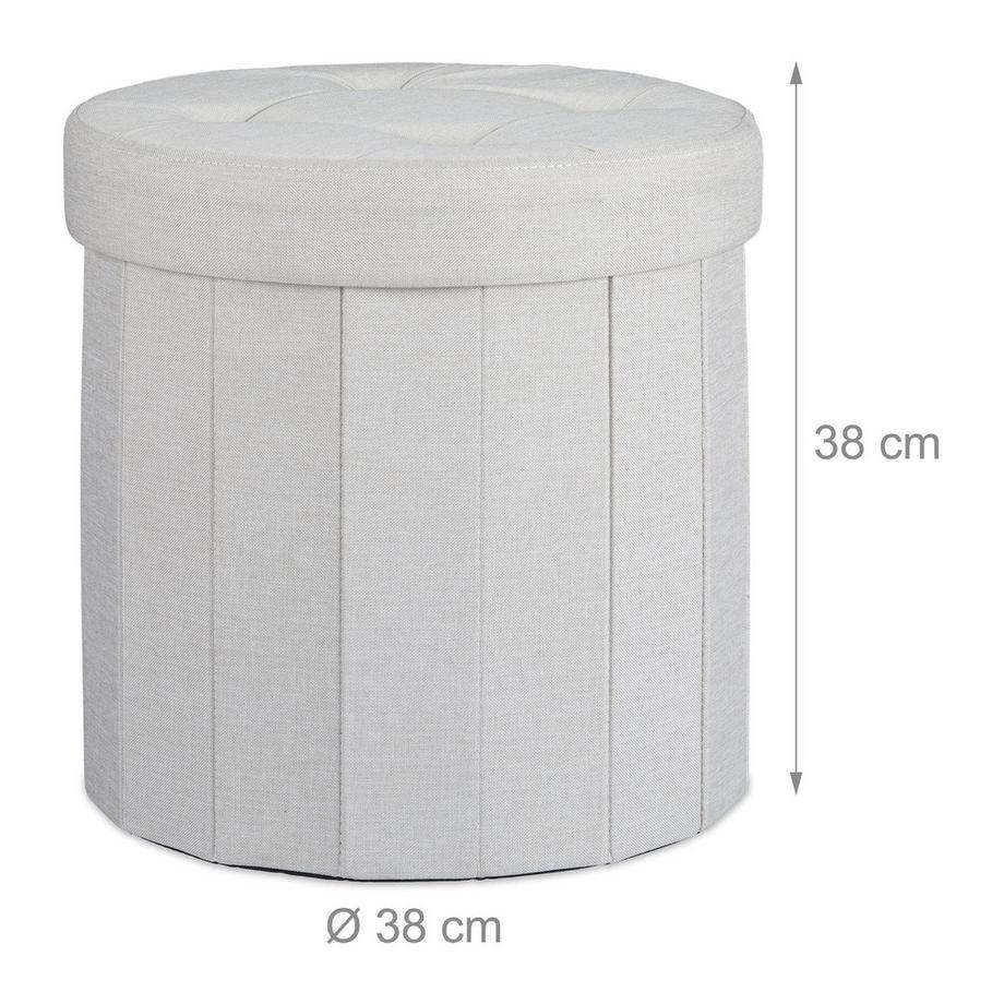 B2X Hocker mit Stauraum Größe M rund  