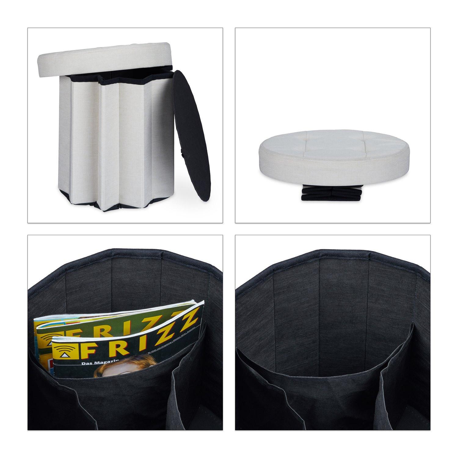 B2X Hocker mit Stauraum Größe M rund  