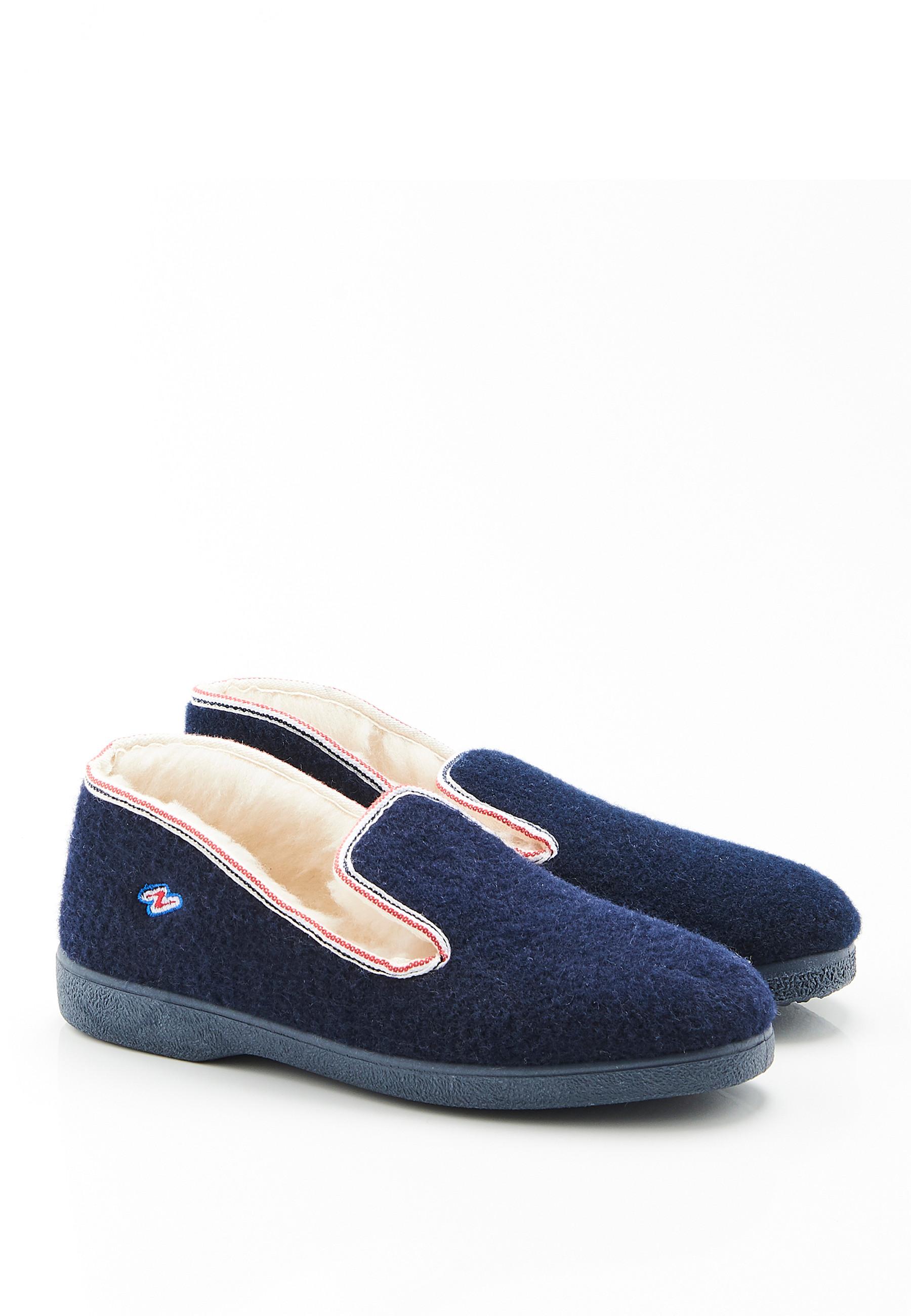 Image of Gefütterte Hausschuhe Mit Thermolactylfaser. Herren Blau 42