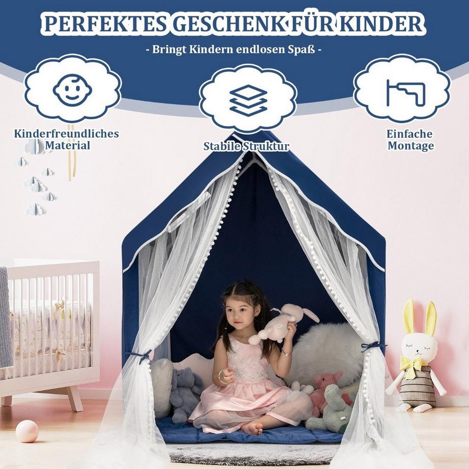 Northix Tente de jeu pour enfants avec tapis  