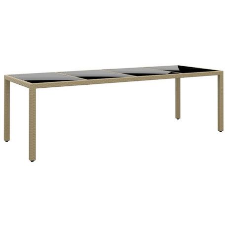 VidaXL Table de jardin rotin synthétique  