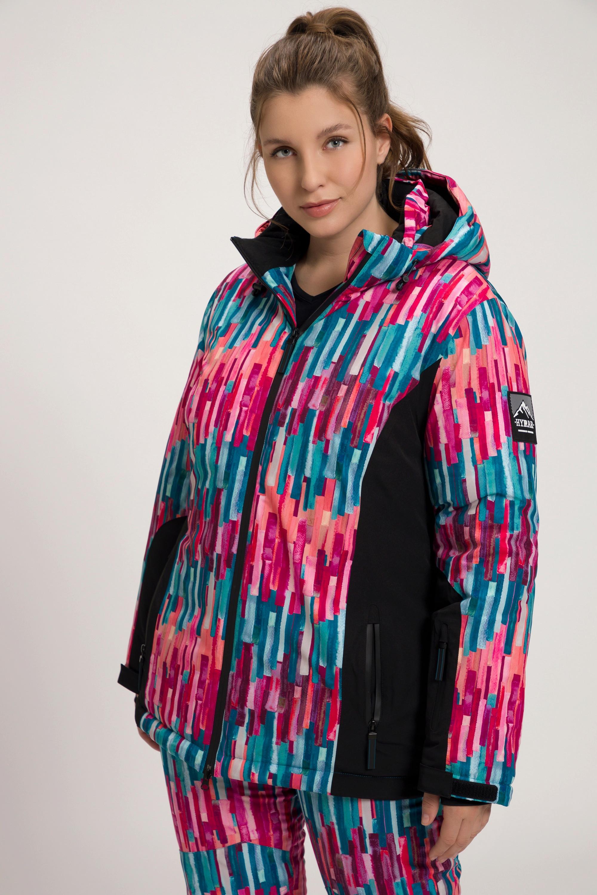 Ulla Popken  HYPRAR Funktionsjacke, wasserdicht, 2-Wege-Zipper, Schneefang 