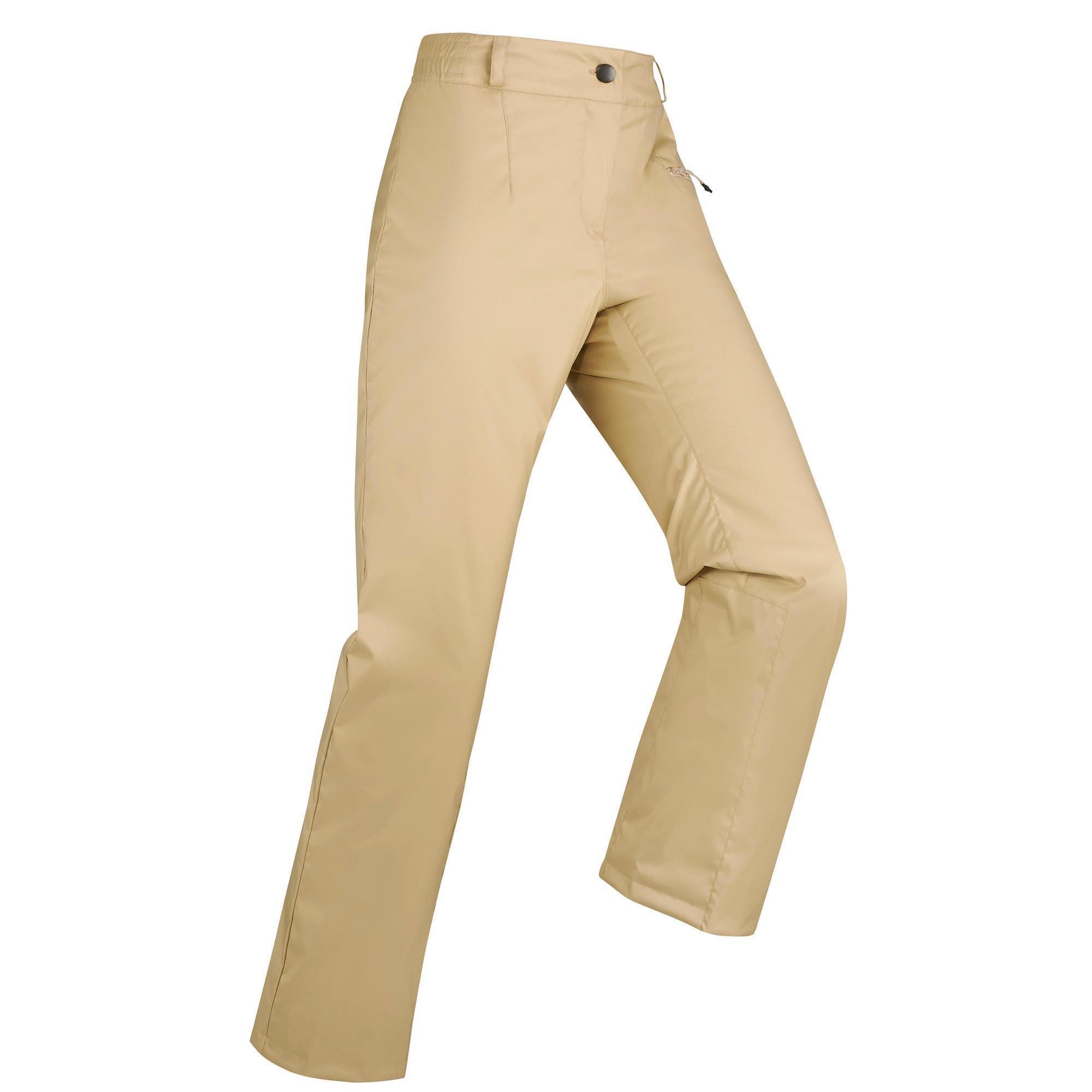 Image of Skihose Piste 100 Damen Damen Beige Medium 38