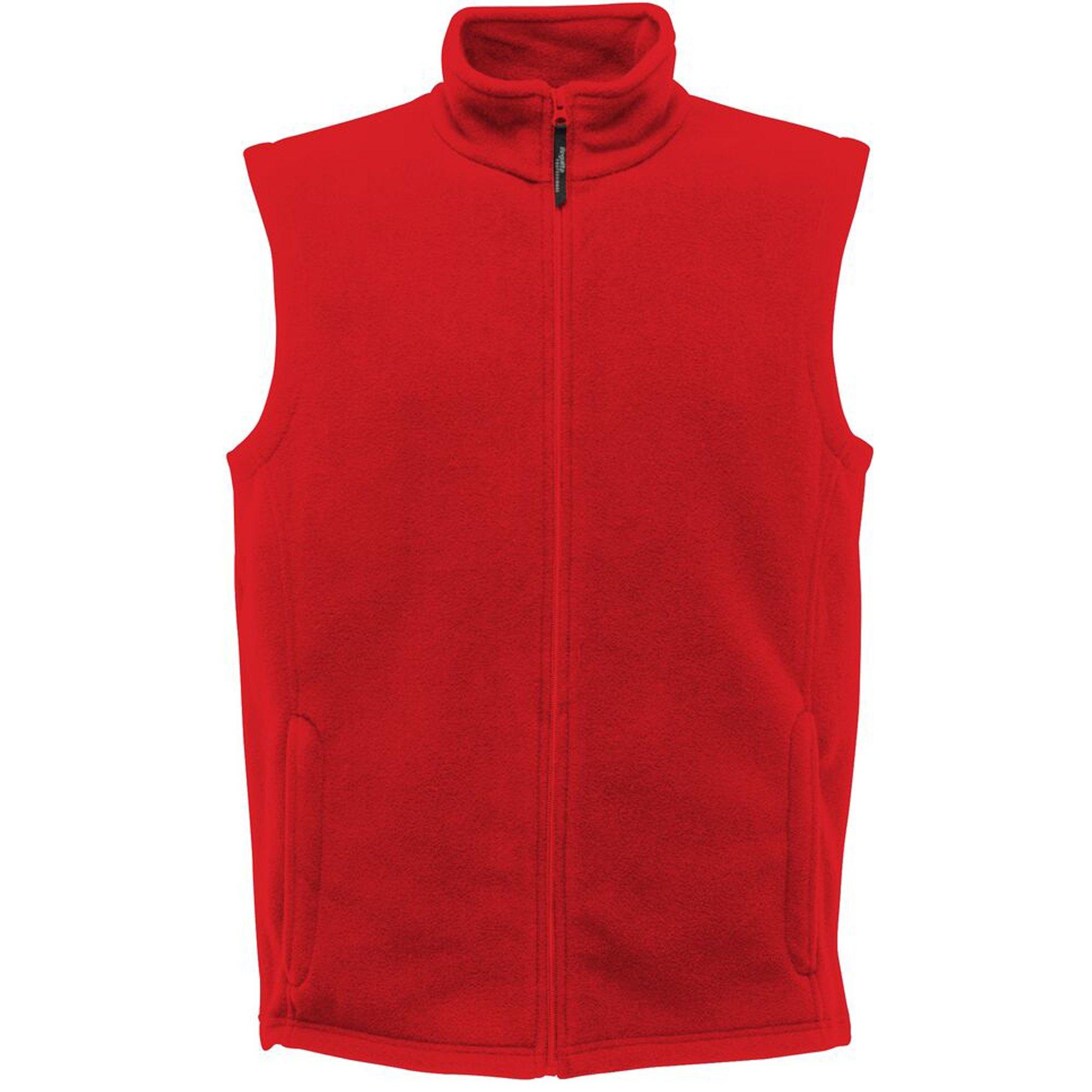 Image of Micro Fleeceweste Herren Rot Bunt XXL