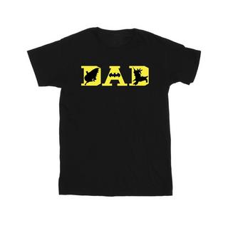 DC COMICS  Dad With Bat Icons TShirt 