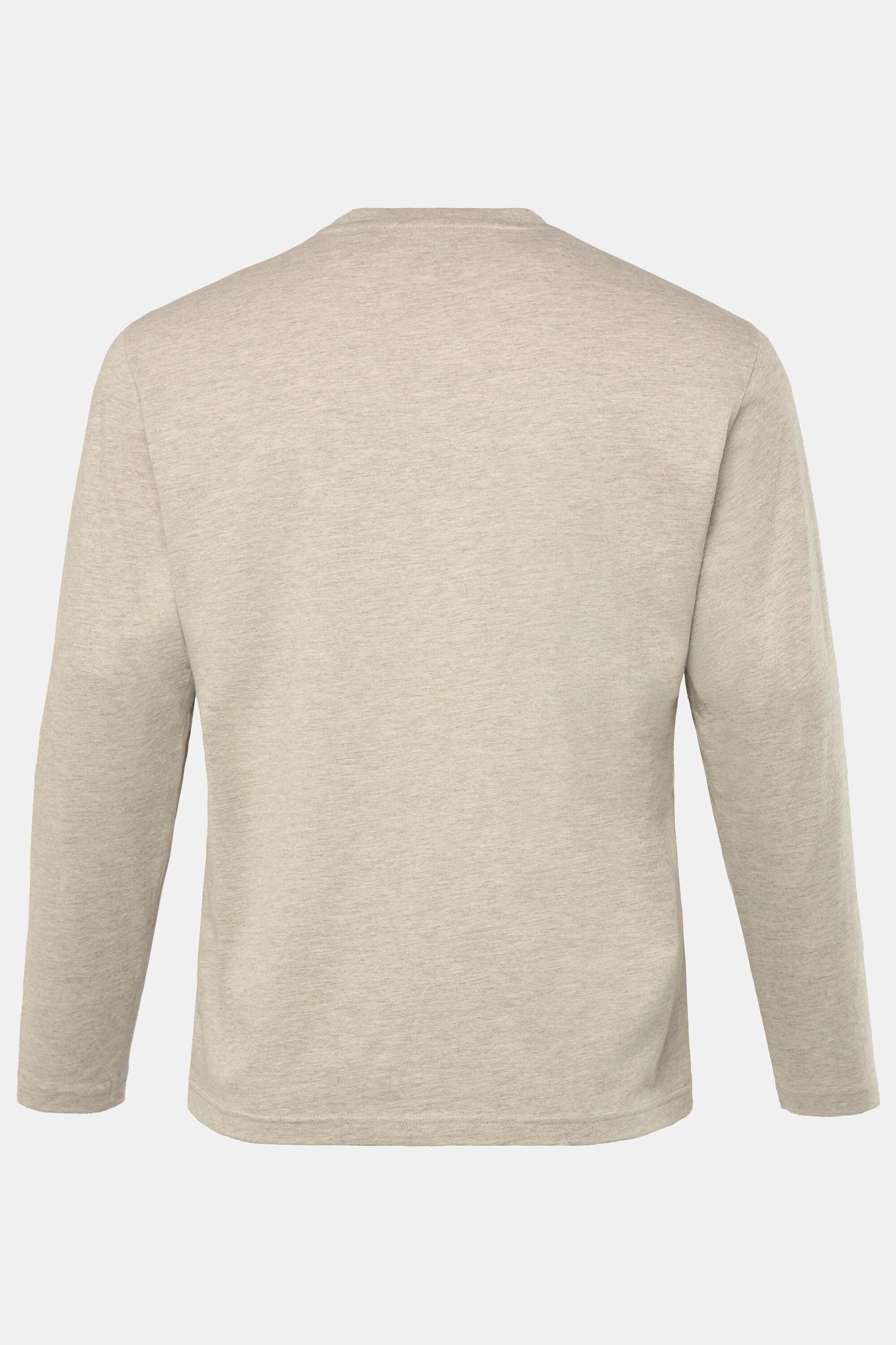 JP1880  Maglia basic a maniche lunghe natura melange 