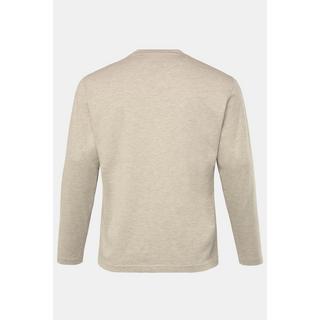 JP1880  Maglia basic a maniche lunghe natura melange 