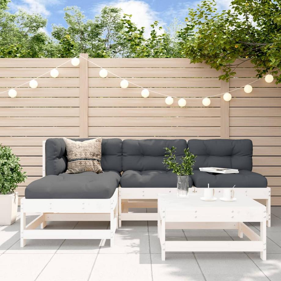 VidaXL set mobili da giardino Legno di pino  