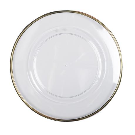 Aulica  DESSOUS D'ASSIETTE FILET DORE ACRYLIQUE PAR BOITE DE - 6 