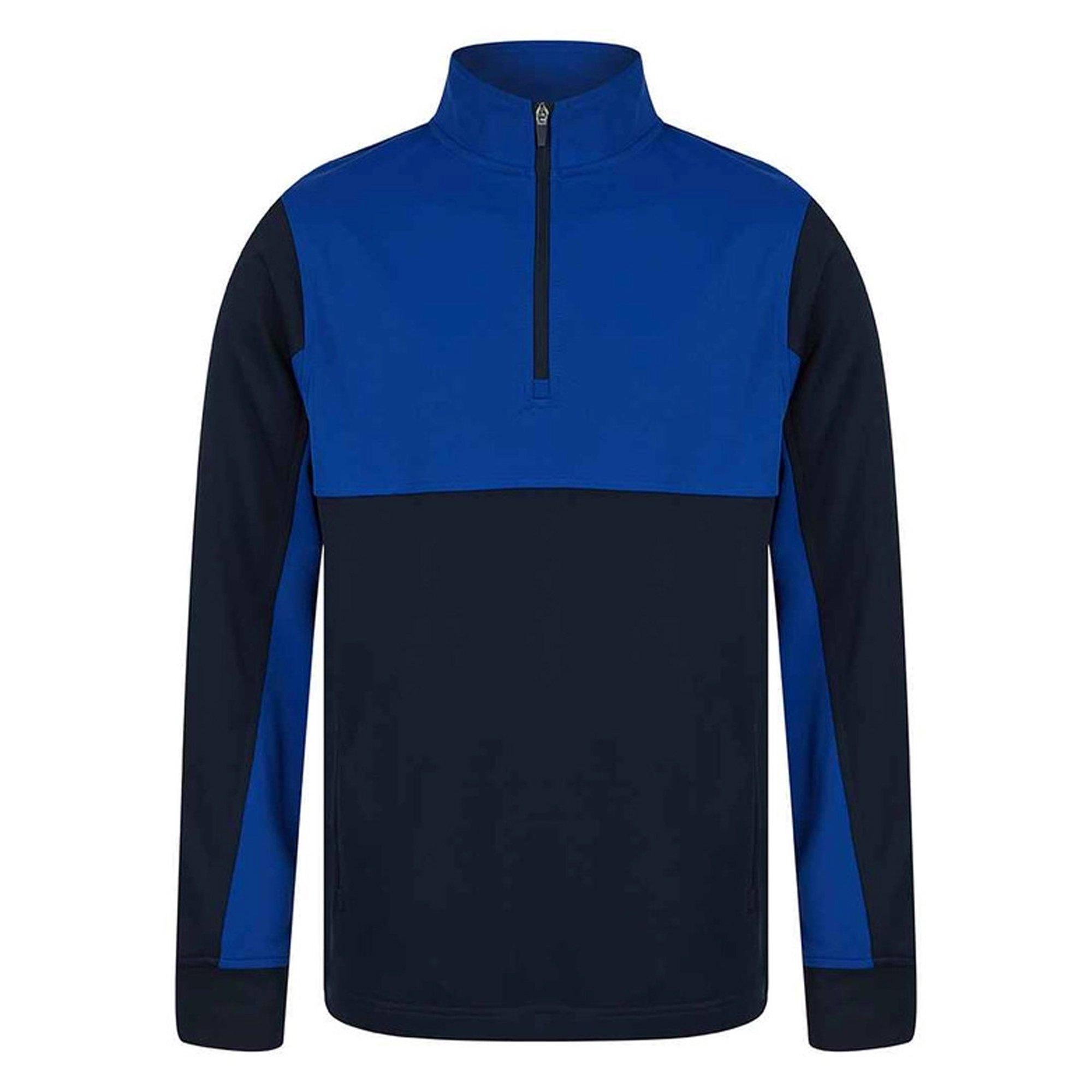 Image of Fleeceoberteil Mit Kurzem Reißverschluss Mädchen Blau 158