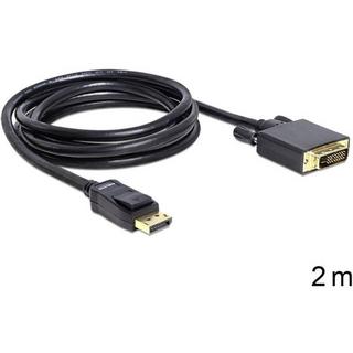 DeLock  Câble DisplayPort 1.1 mâle - DVI 24+1 mâle passif 2 m 