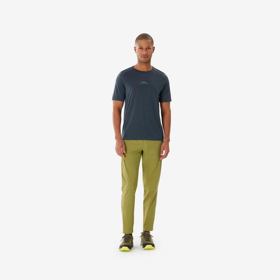 QUECHUA  T-shirt de randonnée montagne manches courtes homme synthétique 