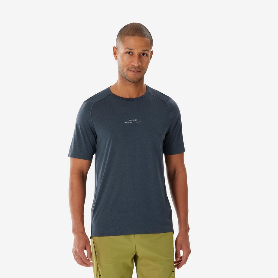 QUECHUA  T-shirt de randonnée montagne manches courtes homme synthétique 