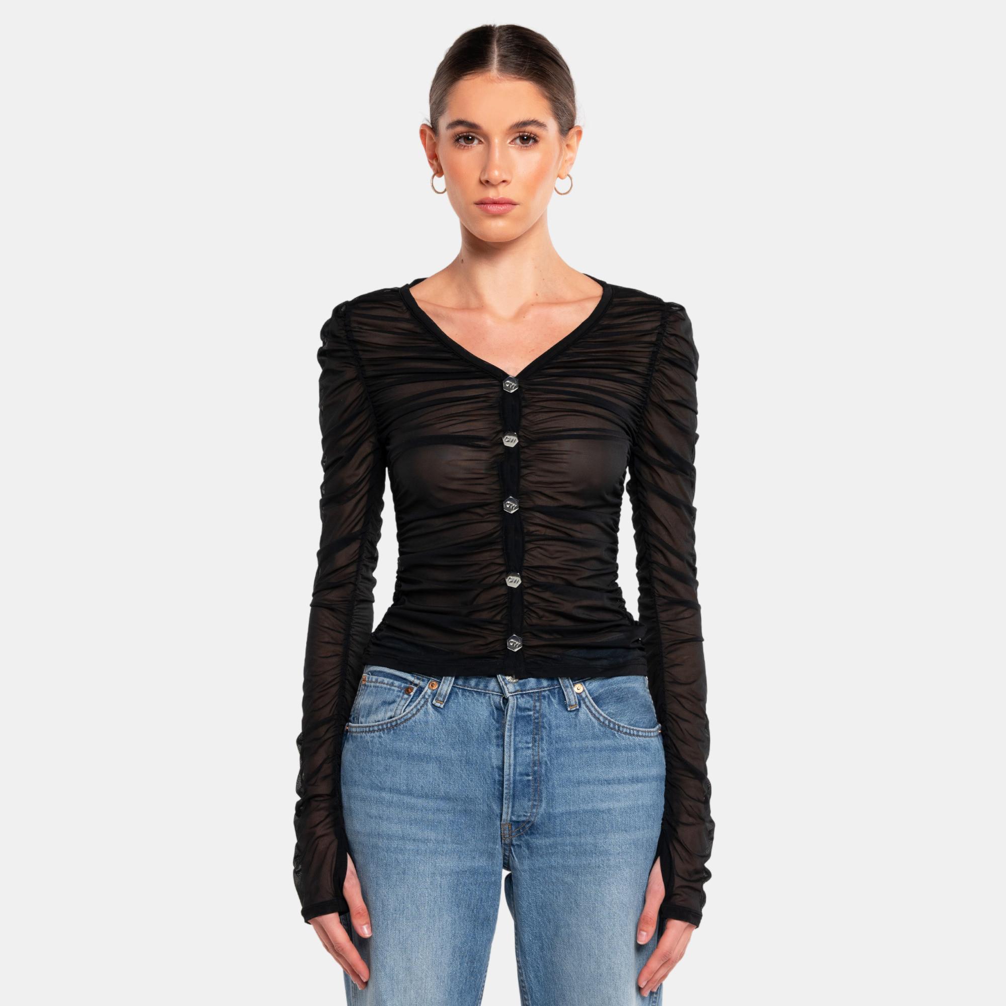 Image of Wanted Cardigan Unisex Schwarz XL