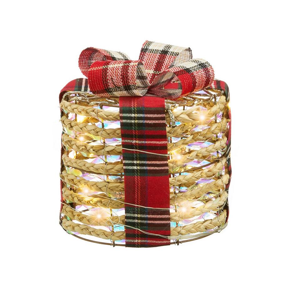 Beliani Weihnachtsdekoration 3er Set aus Kunststoff Klassisch VEJLEN  