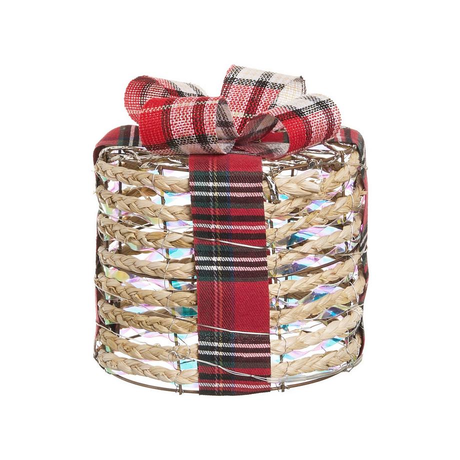 Beliani Weihnachtsdekoration 3er Set aus Kunststoff Klassisch VEJLEN  