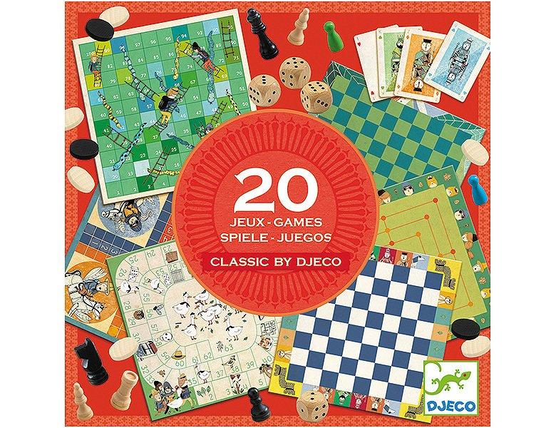 Djeco  Spiele Classic Box (20 Spiele) 