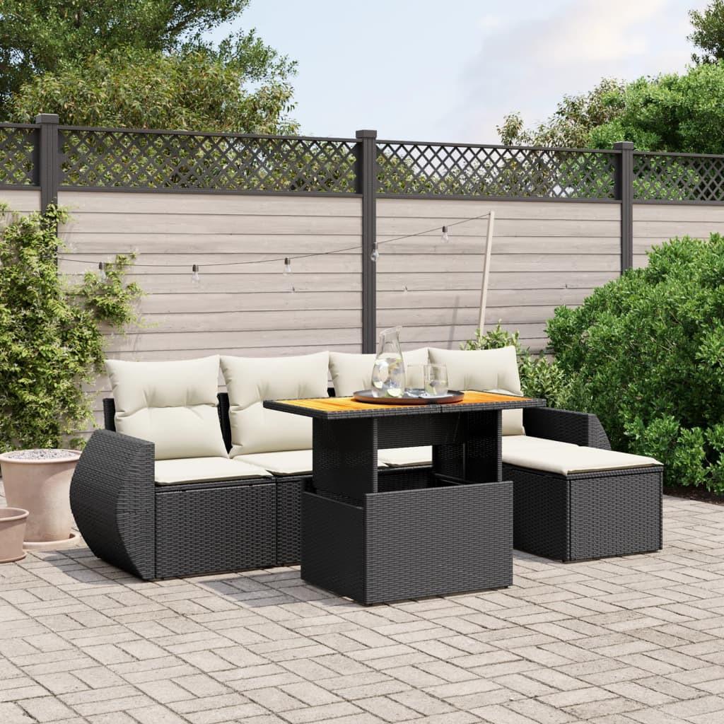 VidaXL set divano da giardino Polirattan  