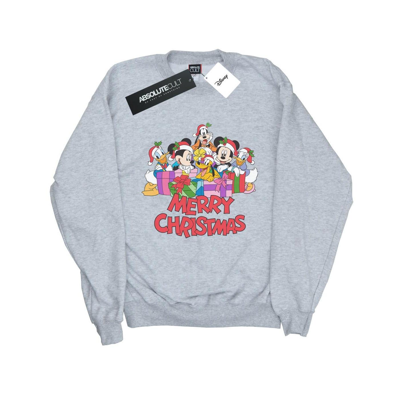 Image of Mickey Mouse And Friends Christmas Sweatshirt Unisex Grau 140/146