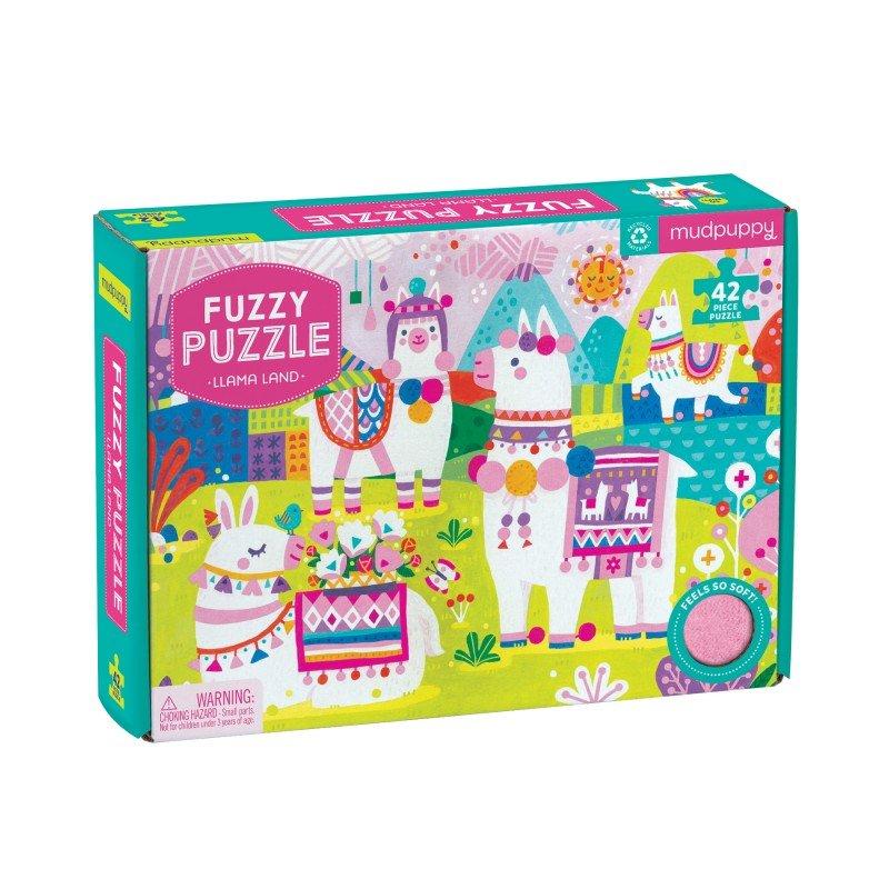 mudpuppy  Fuzzy Puzzle 42pc / Llama Land, Mudpuppy 