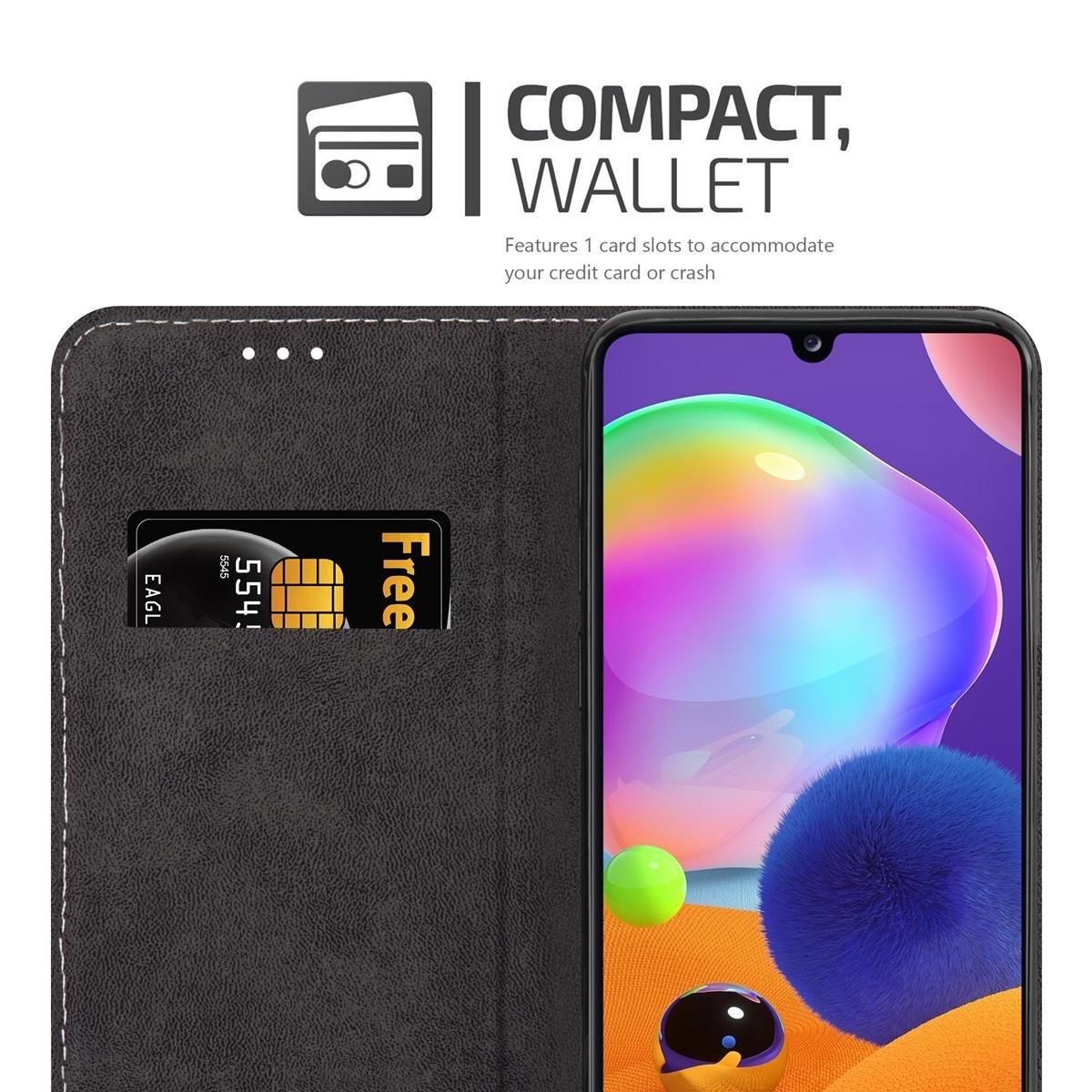 Cadorabo  Housse compatible avec Samsung Galaxy A31 - Coque de protection avec fermeture magnétique, fonction de support et compartiment pour carte 