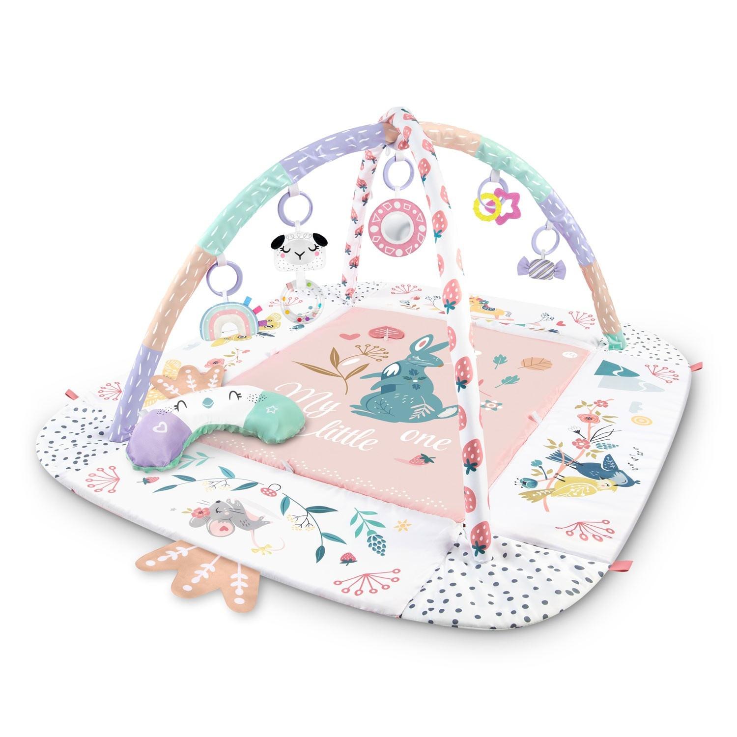 B2X Tapis de jeu interactif et éducatif 110 x 100 cm Oiseau Nukido  