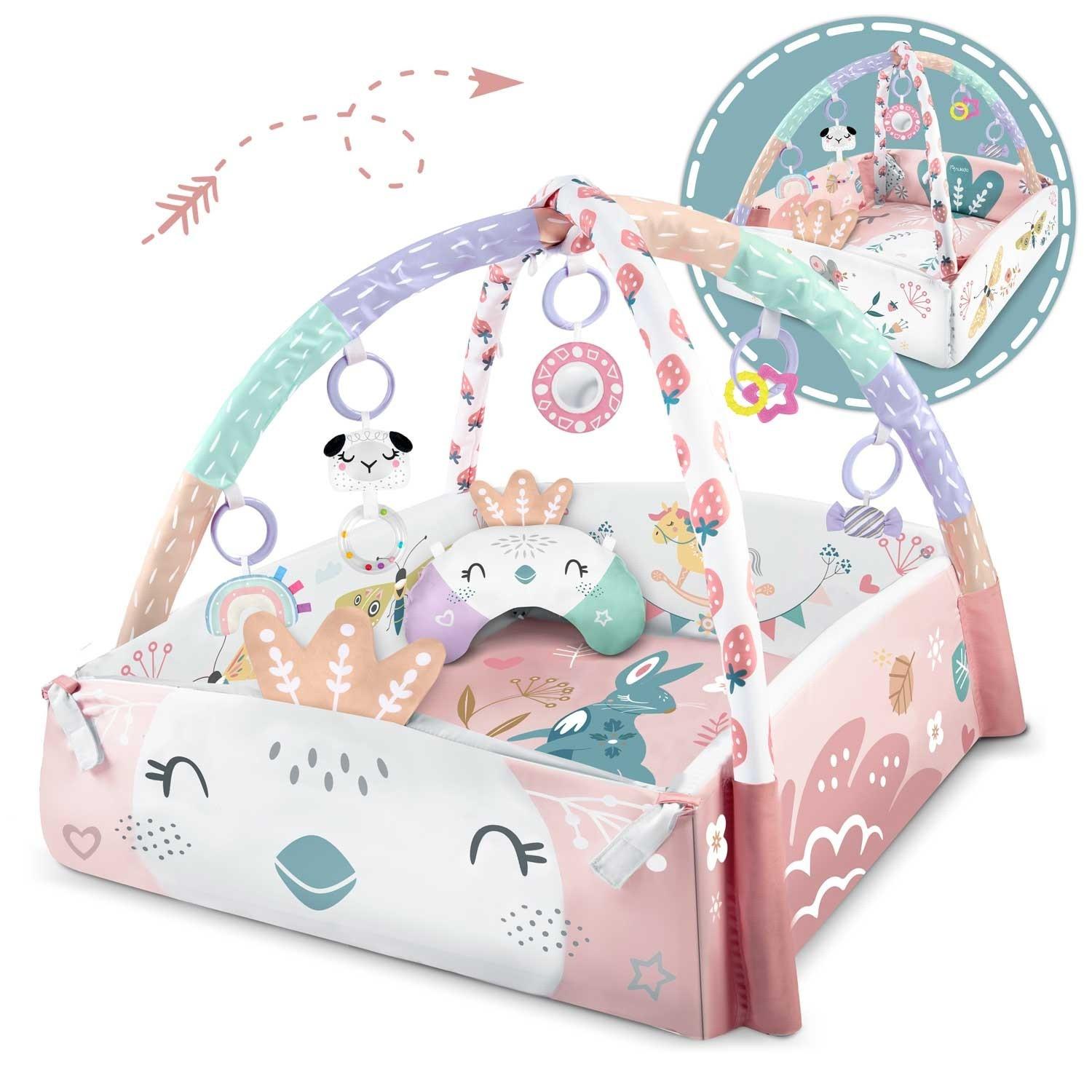 B2X Tapis de jeu interactif et éducatif 110 x 100 cm Oiseau Nukido  