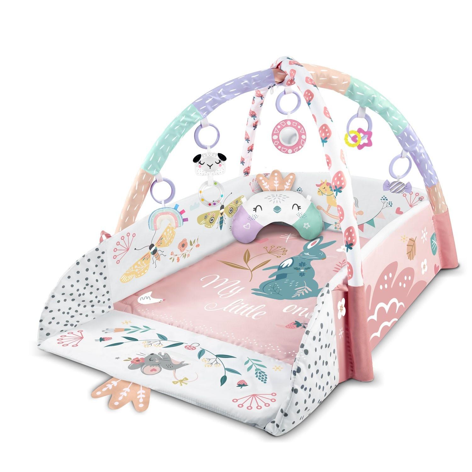 B2X Tapis de jeu interactif et éducatif 110 x 100 cm Oiseau Nukido  