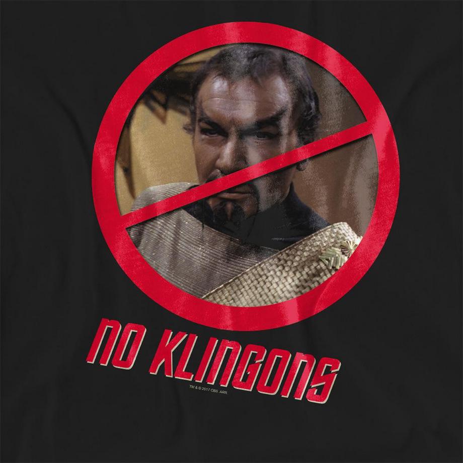 Star Trek Maglietta No Klingons  