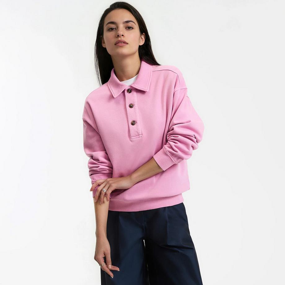 La Redoute Collections Sweatshirt Col Polo  