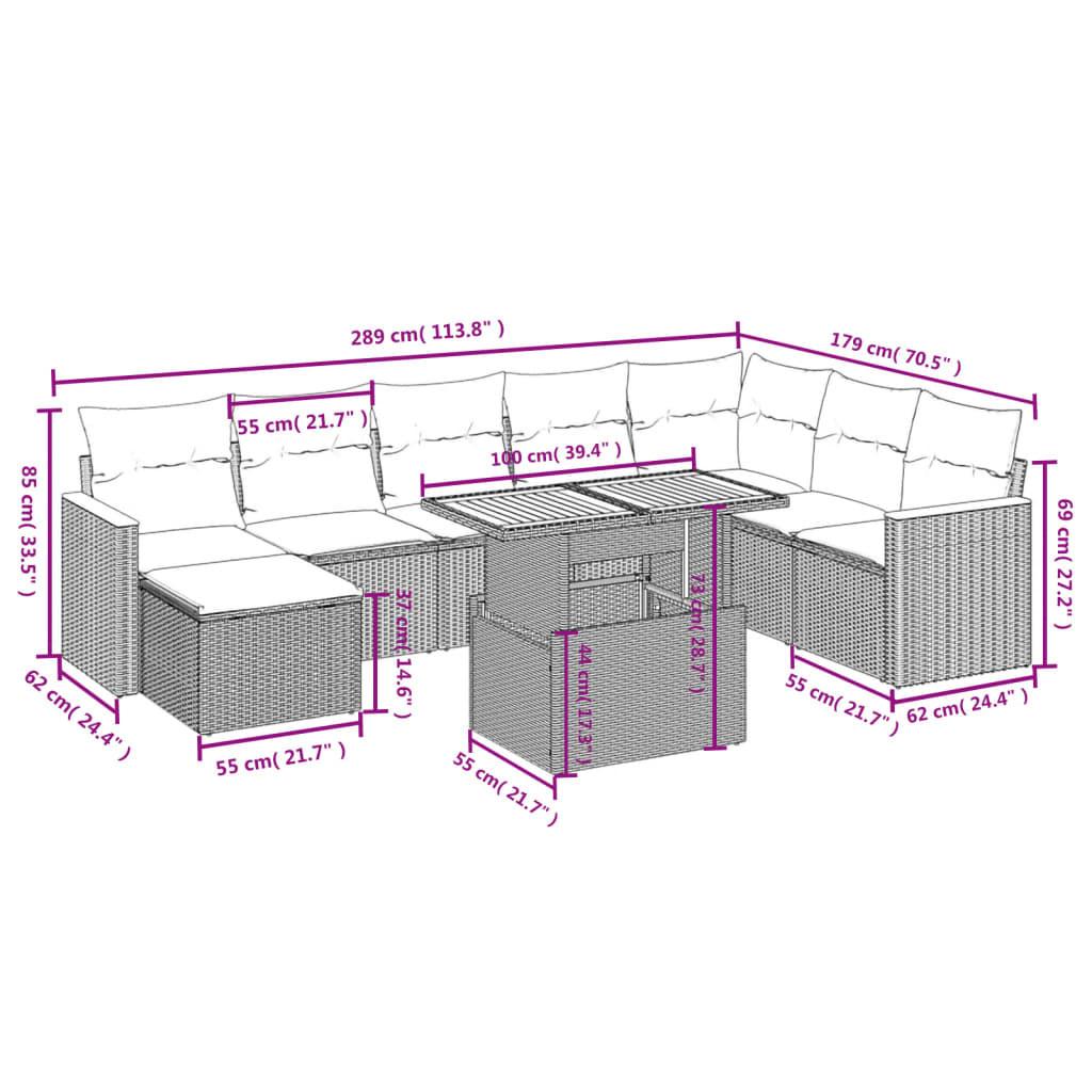 VidaXL Garten sofagarnitur poly-rattan  