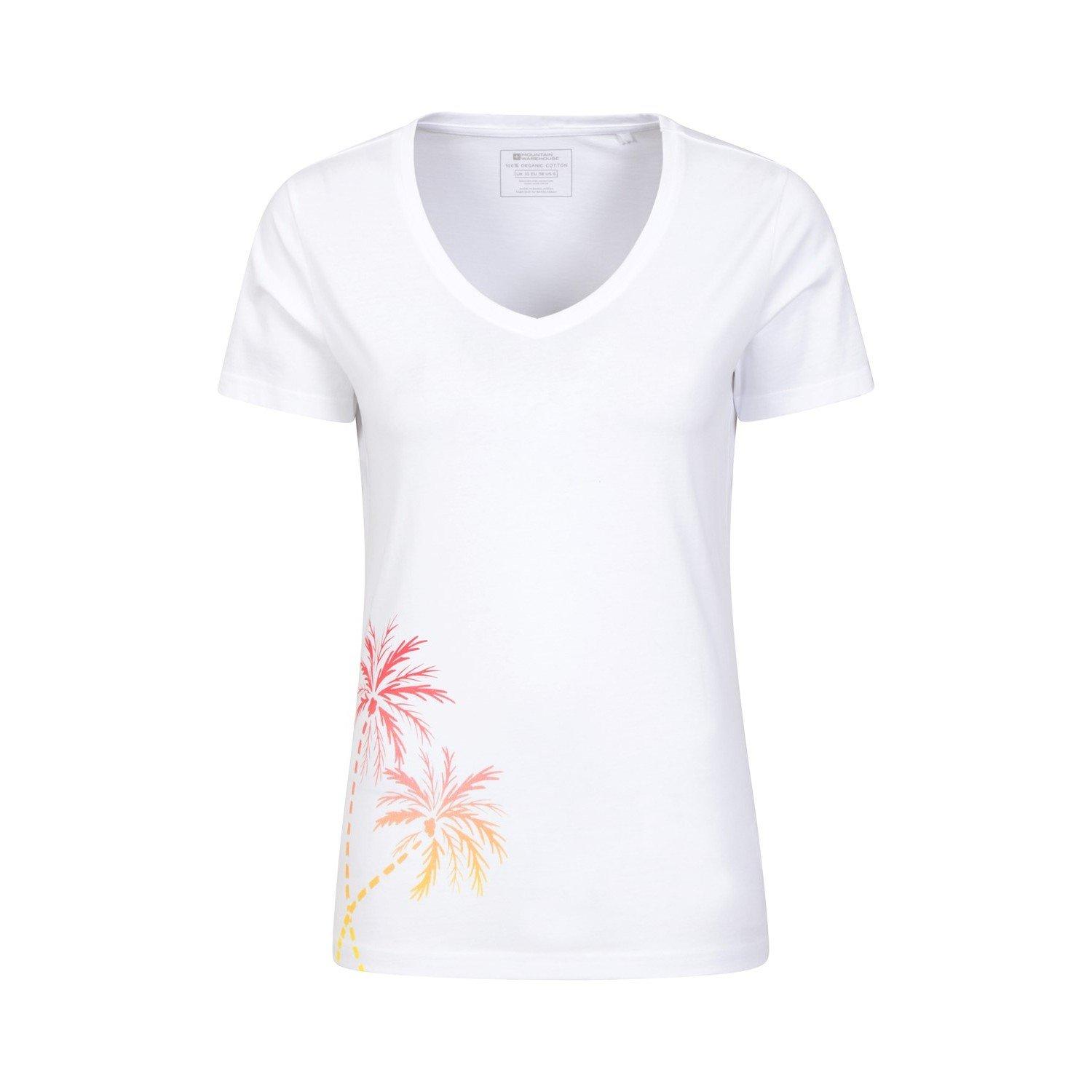 Image of Tshirt Vausschnitt Unisex Weiss 44