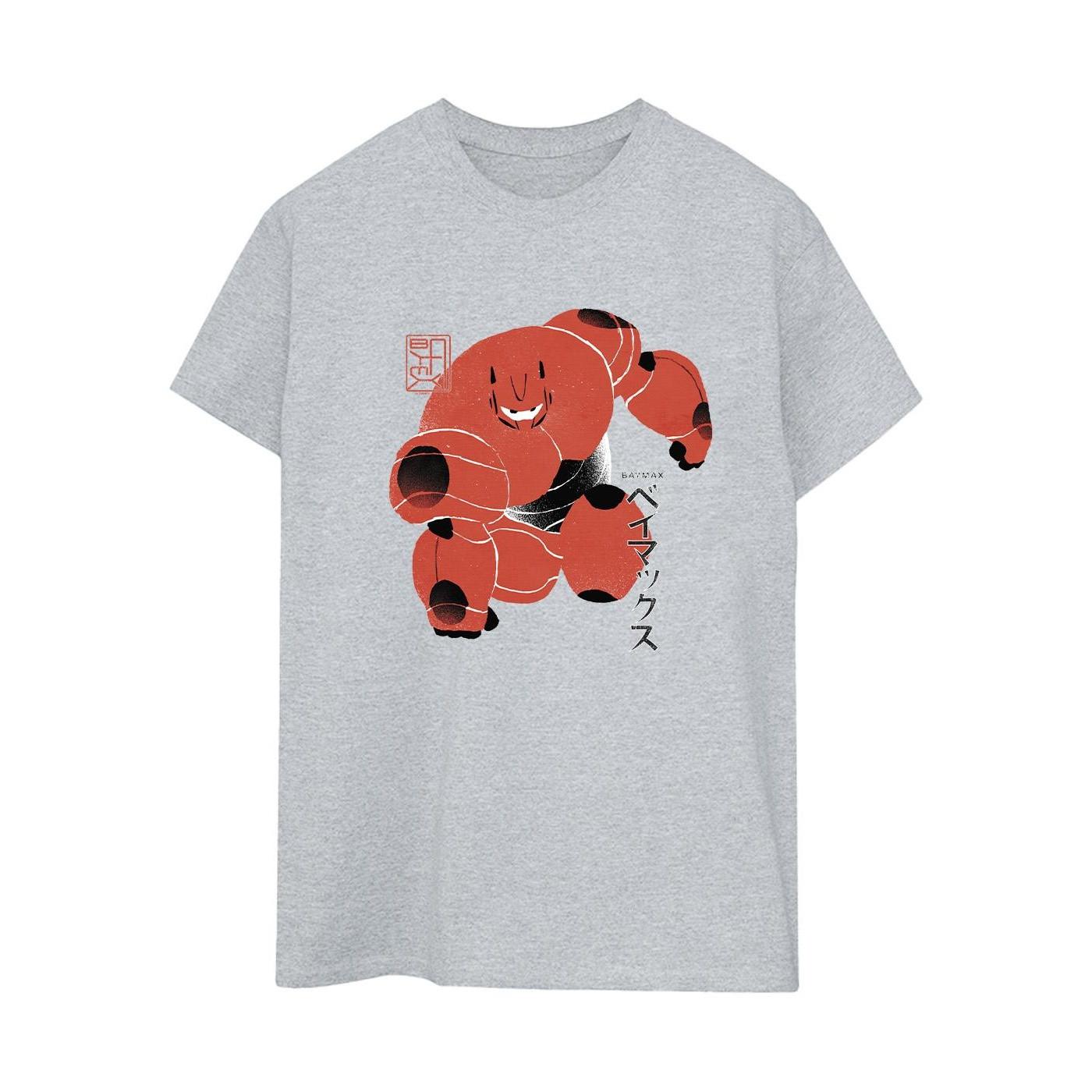 Image of Big Hero 6 Baymax Suite Pose Tshirt Damen Grau XL