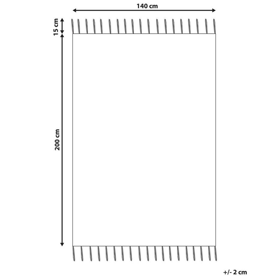 Beliani Tapis d'extérieur en Matière synthétique  TABIAT  