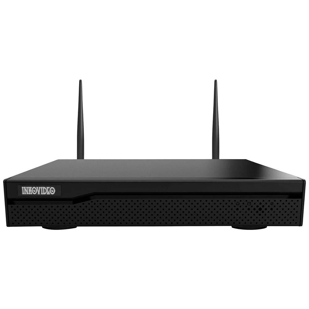 Inkovideo  Inkovideo WLAN Komplettset 4-Kanal Netzwerkrekorder mit 2x Dome Full HD Überwachungskameras 