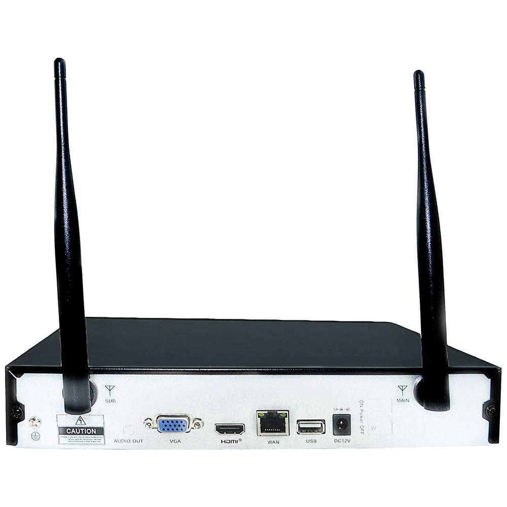 Inkovideo  Inkovideo WLAN Komplettset 4-Kanal Netzwerkrekorder mit 2x Dome Full HD Überwachungskameras 