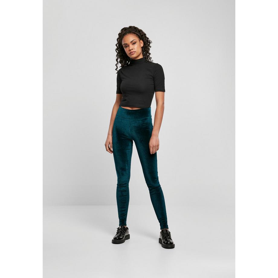 URBAN CLASSICS Leggings Vita Alta Velluto  