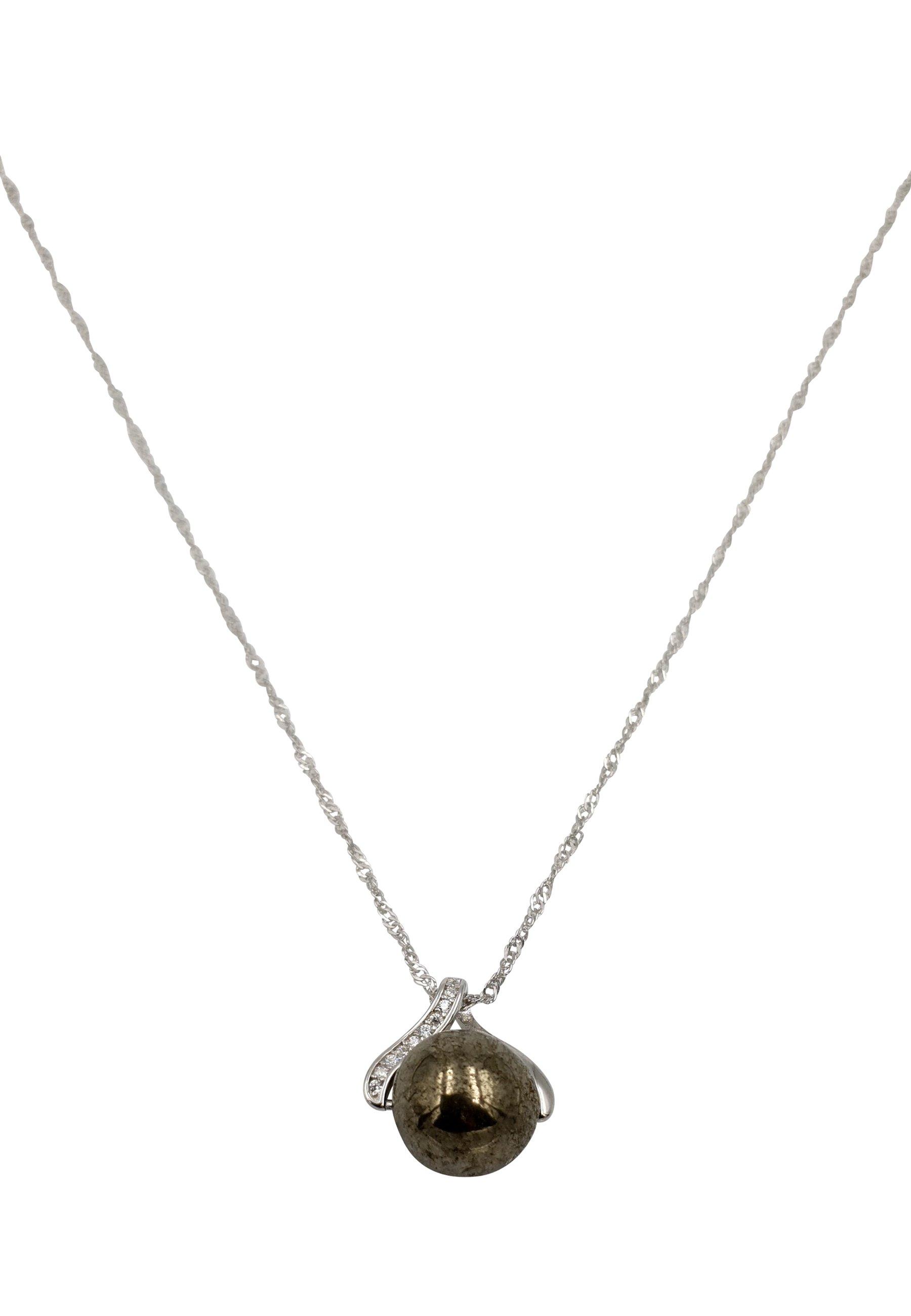 Image of Naturstein Kette Damen Gold ONE SIZE