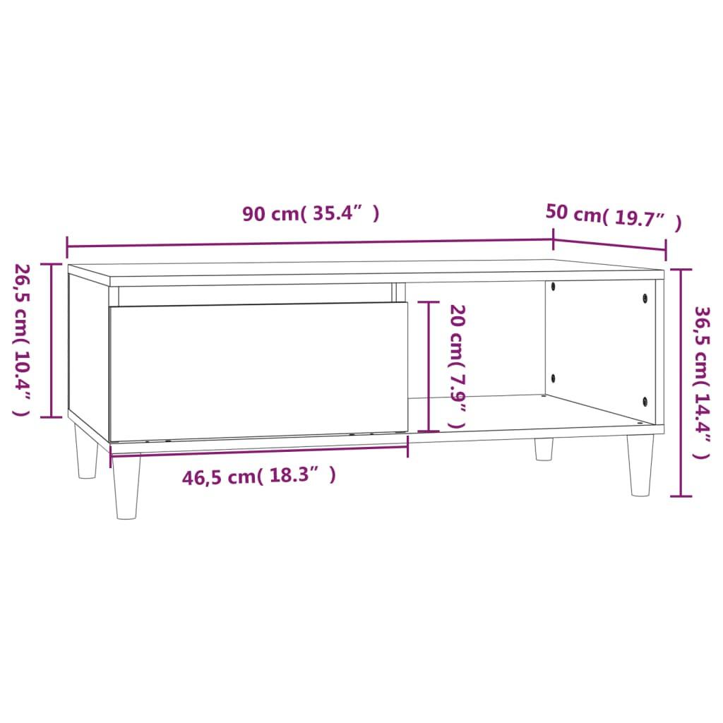 VidaXL Couchtisch holzwerkstoff  