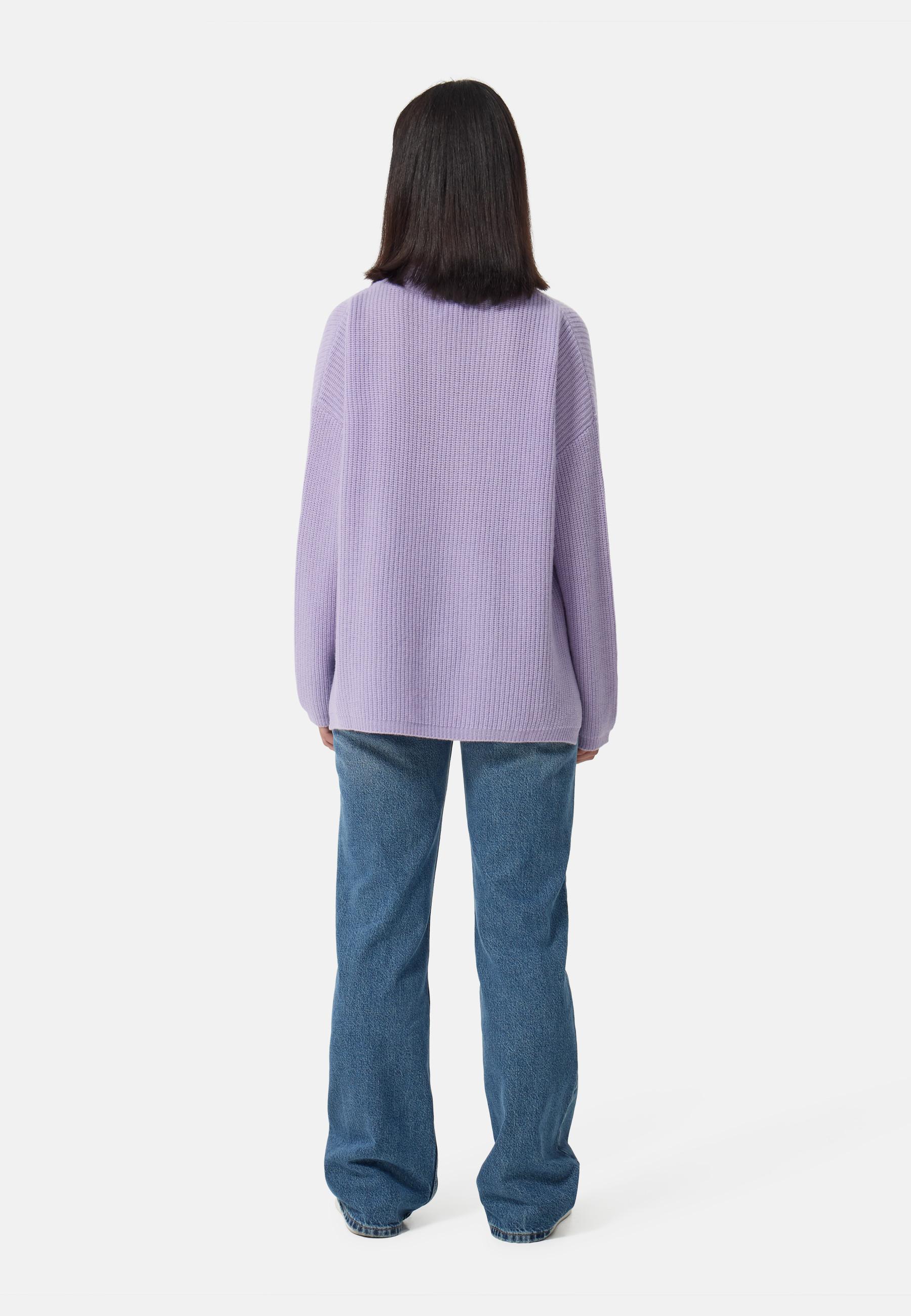 CASH-MERE.CH  Wolle Kaschmir Oversize Style Rollkragen Pullover 