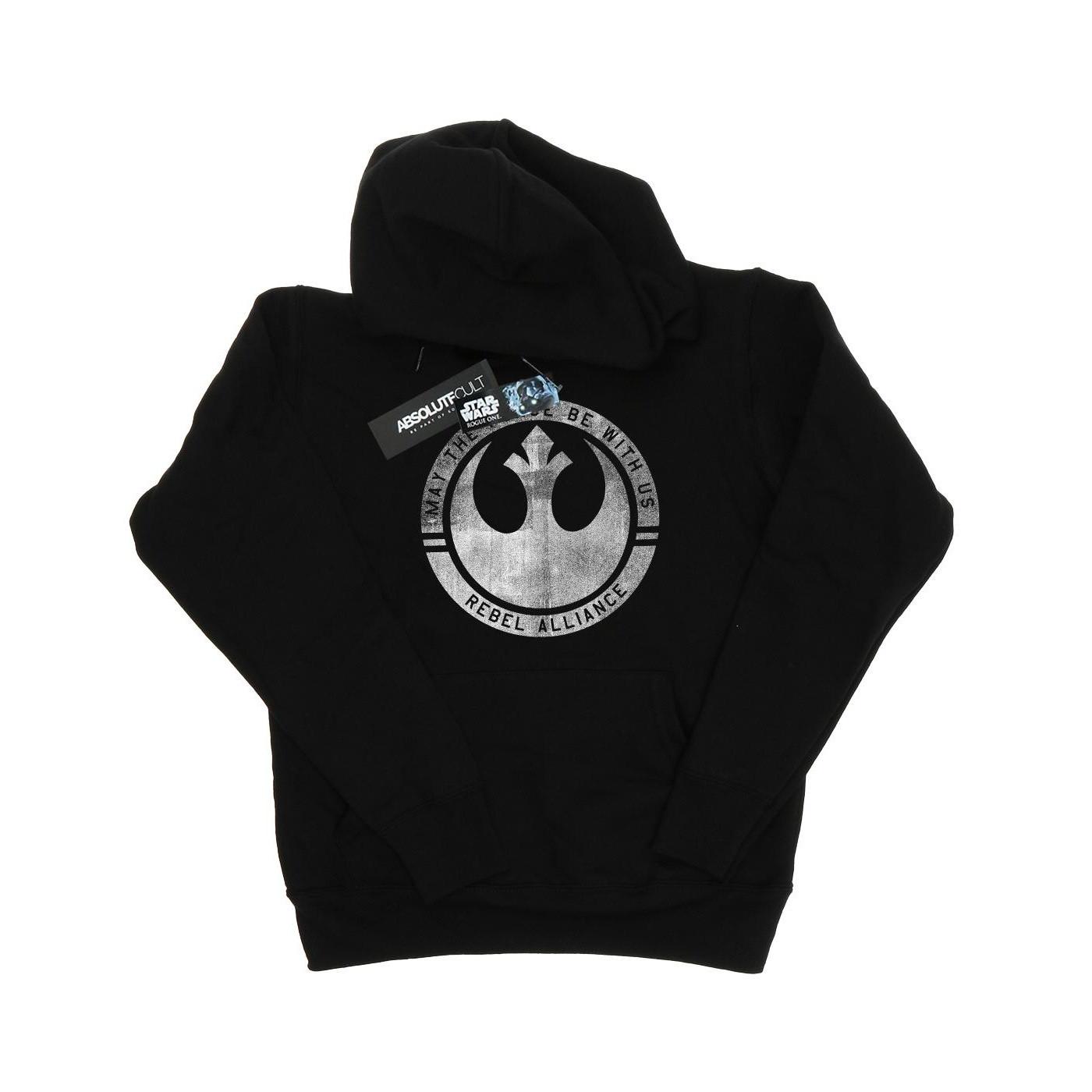 Image of Rogue One May The Force Be With Us Kapuzenpullover Damen Schwarz XS