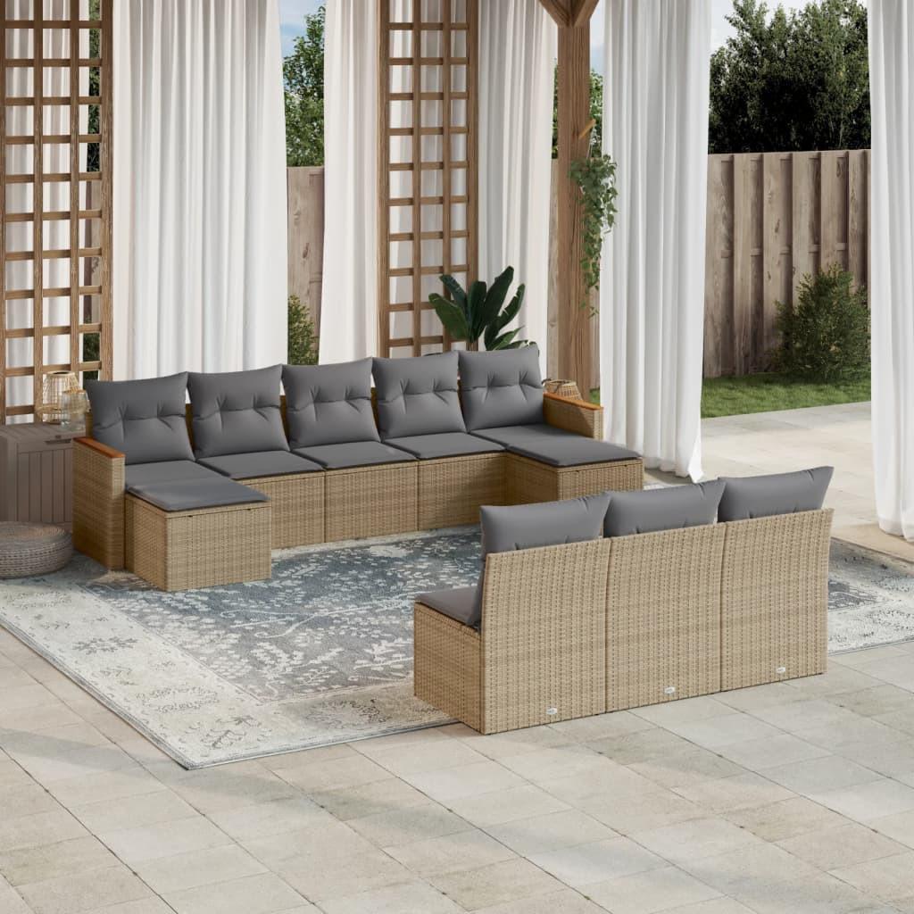 VidaXL Garten sofagarnitur poly-rattan  