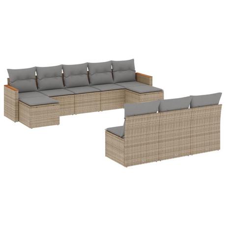 VidaXL Garten sofagarnitur poly-rattan  