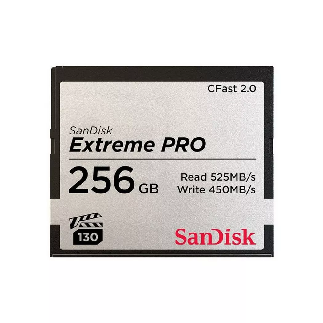 SanDisk Extreme PRO CFast 2.0 525MBs Memory Card 256GB