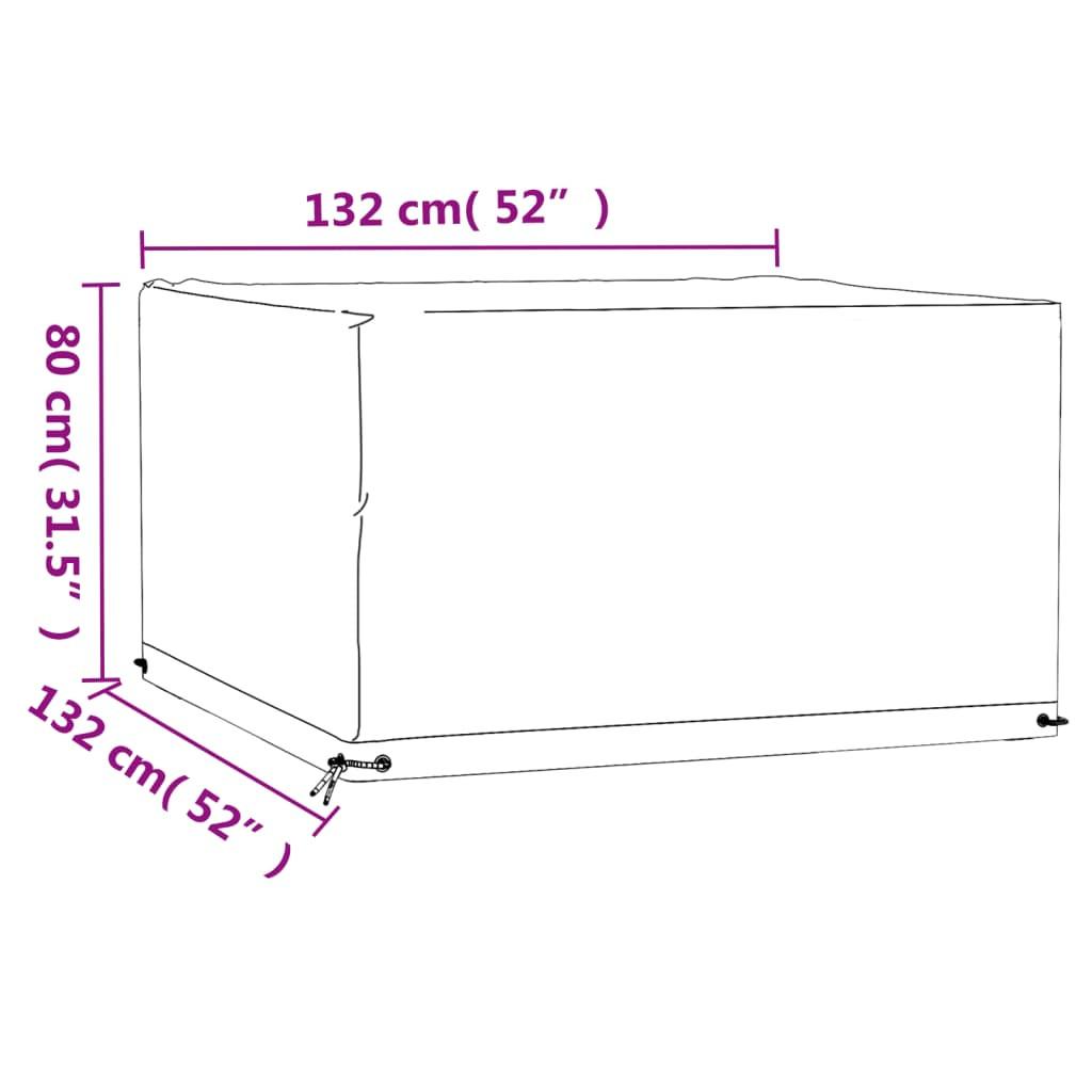 VidaXL Housse de mobilier de jardin polyéthylène  